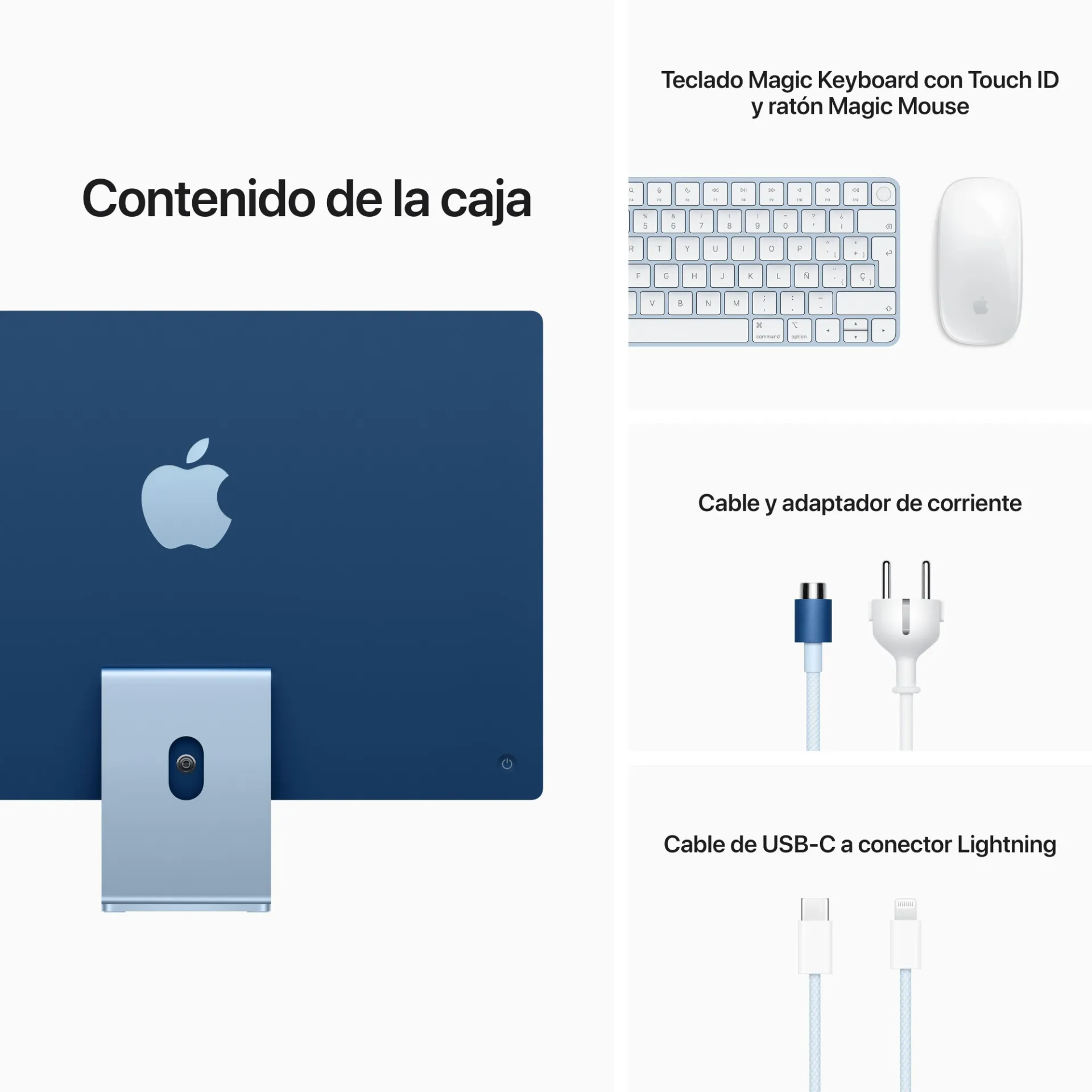 APPLE IMAC 24" M1 2021 24" 4.5K M1 8CPU/8GPU 8GB 512GB SSD (MGPL3E/A), vista 5